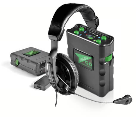 Green Go intercom incl. Headset 5 + 2ch in case